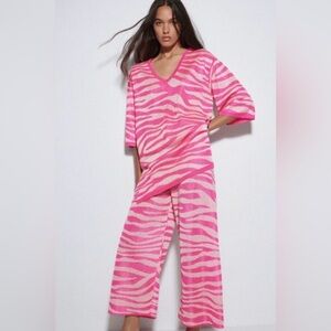 Zara set pink zebra